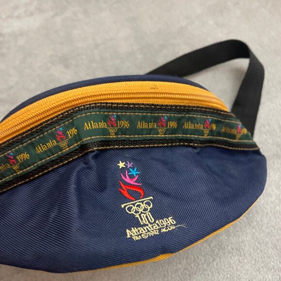 Vintage 1996 Atlanta Olympics Fanny Pack Multi Color Adjustable Waist - Picture 2 of 7